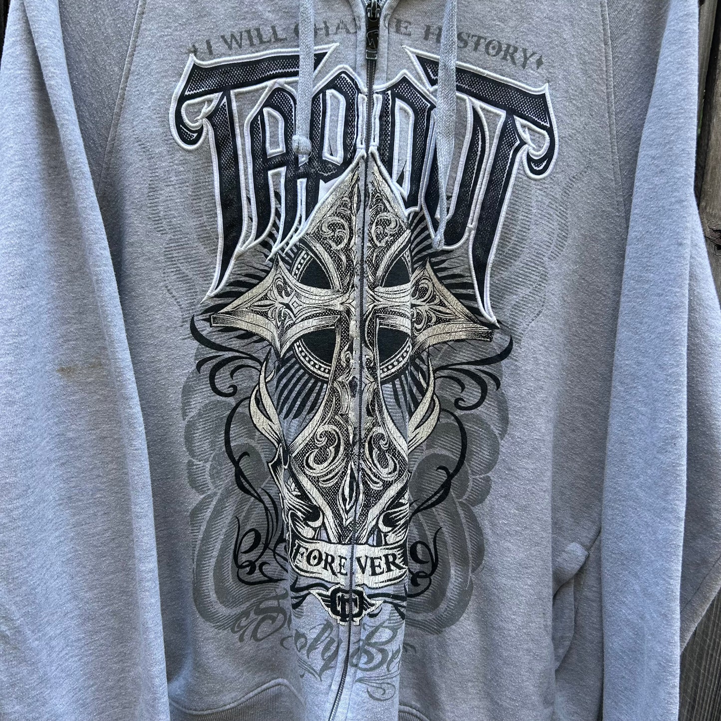 Vintage Tapout zip hoodie