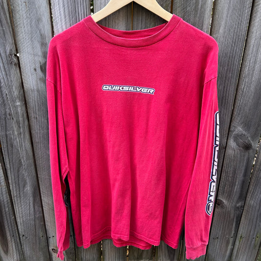 Quiksilver long sleeve, Red