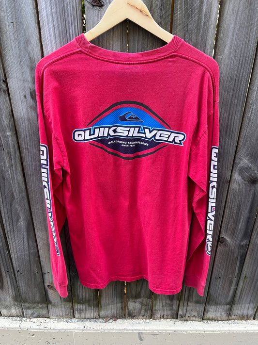 Quiksilver long sleeve, Red